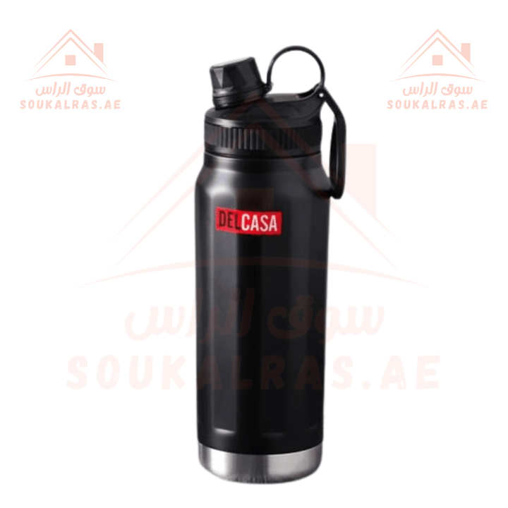 Delcasa 600ML Stainless Steel Vacuum Bottle | Double - Walled Insulated Flask | Keep Drinks Hot or Cold | Portable & Durable - Souk Al Ras