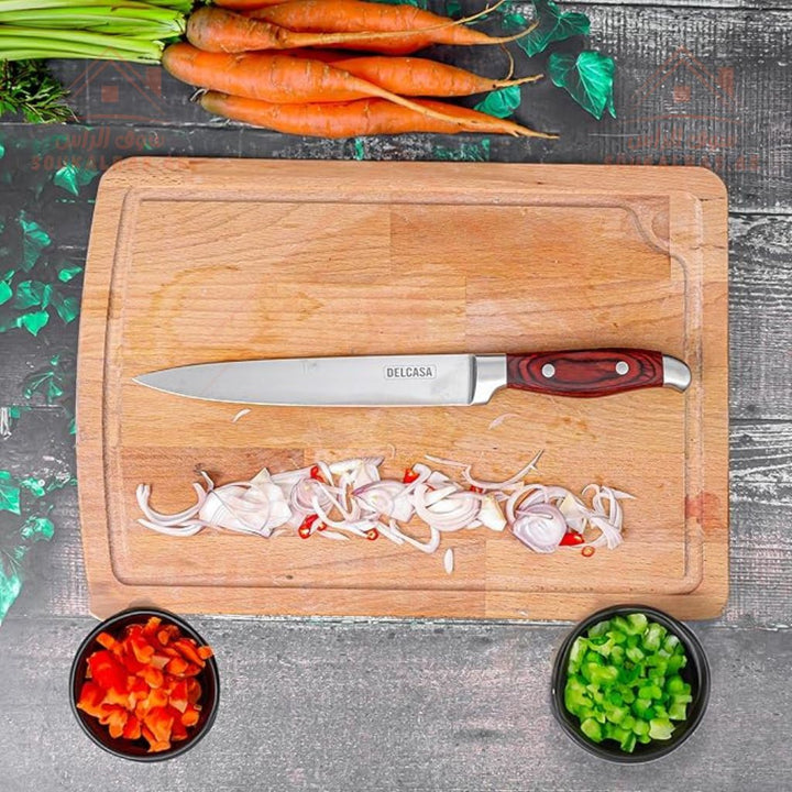 DELCASA 8" SLICER Knife | Precision Cutting | Sharp Stainless Steel Blade | All - Purpose Kitchen Knife - Souk Al RasKitchen Knives