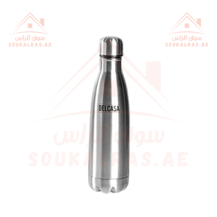 Delcasa Double Wall Stainless Steel Vacuum Bottle | Durable & Portable - Souk Al Ras