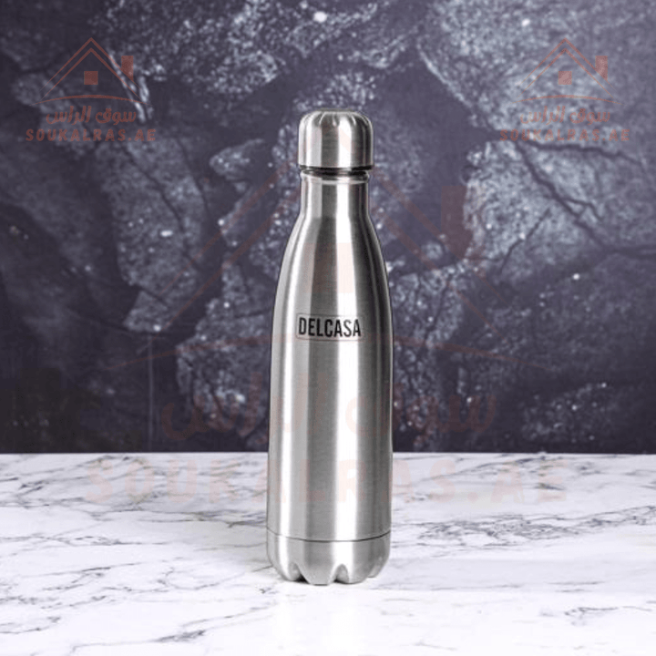 Delcasa Double Wall Stainless Steel Vacuum Bottle | Durable & Portable - Souk Al Ras