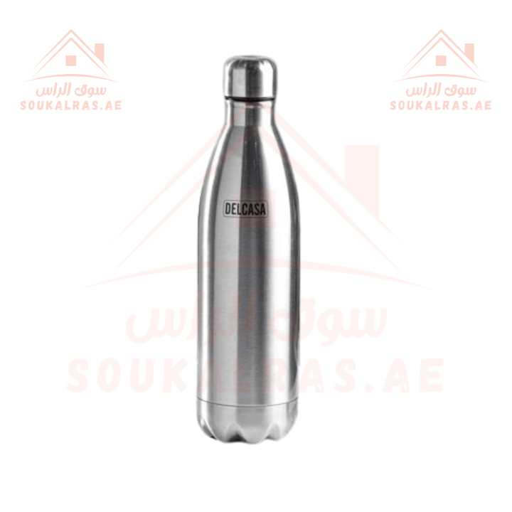 Delcasa Double Wall Stainless Steel Vacuum Bottle | Durable & Portable - Souk Al Ras