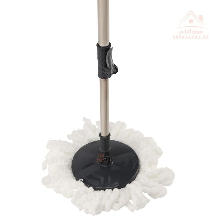 DELCASA Spin Mop & Bucket Set | 360° Rotating Mop | Stainless Steel Pole | Easy Floor Cleaning System - Souk Al Ras