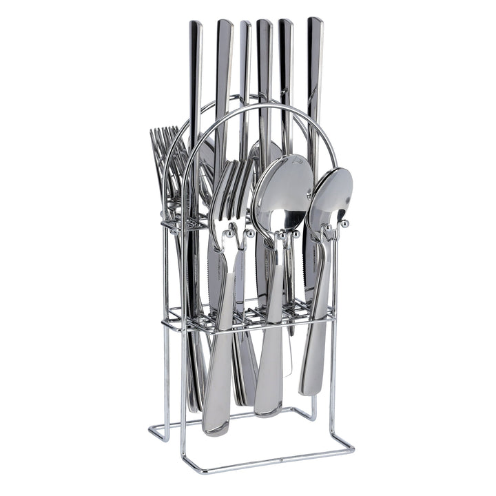 Deluxe Cutlery Set, Stainless Steel Dinner Cutlery 24Piece - Souk Al RasCutlery Sets