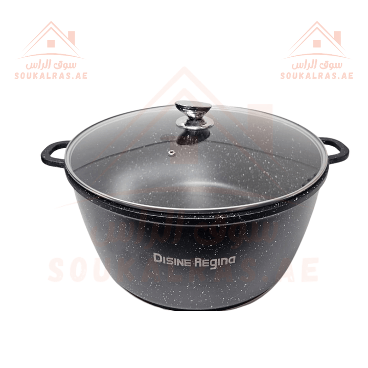 Disine Regina 13 - Piece Granite Cookware Set | Durable Non - Stick with Kitchen Utensils | High Quality &amp; Heat Resistant - Souk Al Ras