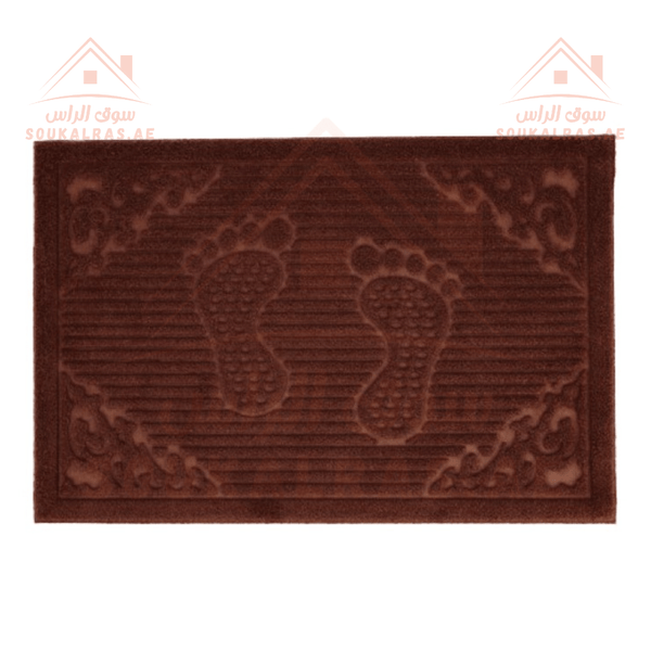 Door Mat with Polyester Surface & Rubber Backing | Non - Slip Base for Indoor & Outdoor Use - Souk Al RasHousehold