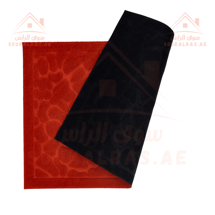 Door Mat with Polyester Surface & Rubber Backing | Non - Slip Base for Indoor & Outdoor Use - Souk Al RasHousehold