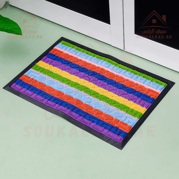 Door Mat with PP Surface & Rubber Backing | Non - Slip Base for Indoor & Outdoor Use - Souk Al RasHousehold