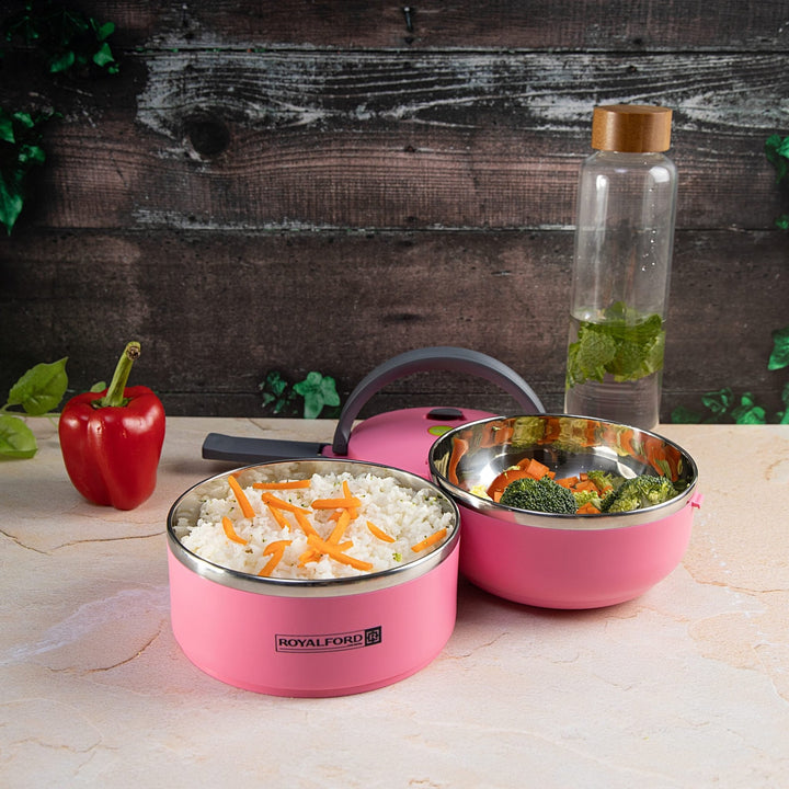 Double Layer Lunch Box - Green - High - Quality Lunch Box - Souk Al RasFood Storage Containers