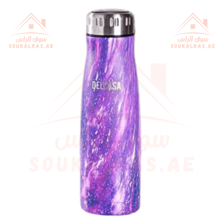 Double Wall Stainless Steel Vacuum Bottle - 500ML|High - quality material for long - lasting use - Souk Al RasWater Bottles