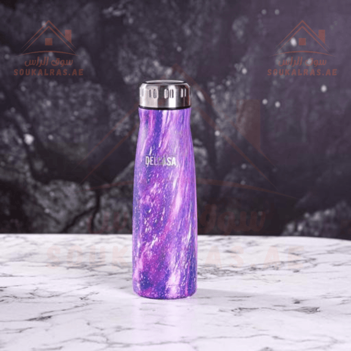 Double Wall Stainless Steel Vacuum Bottle - 500ML|High - quality material for long - lasting use - Souk Al RasWater Bottles