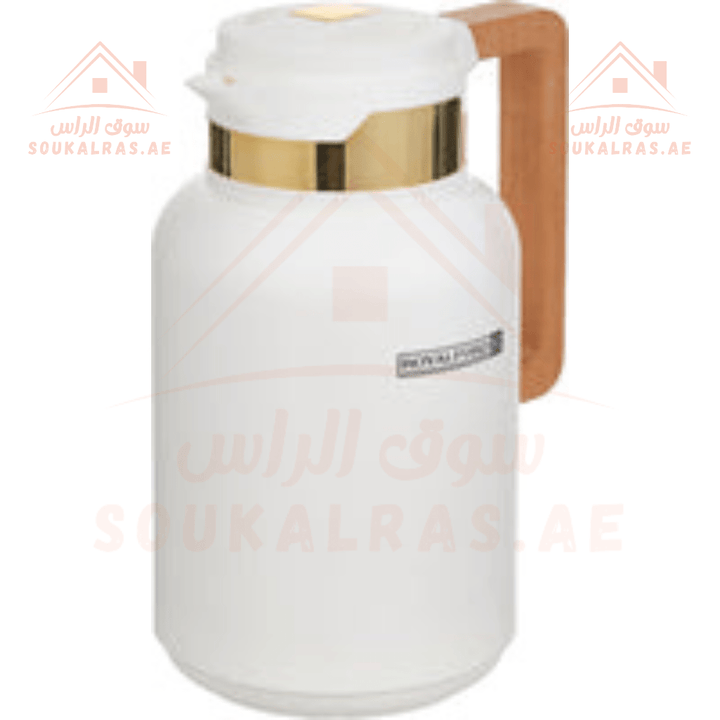 Double Wall Vacuum Flask Insulated & Portable| 1L - Dallah|Pink Glass|Keeps Heat for 12 Hour |Hight quality - Souk Al RasDrinkware