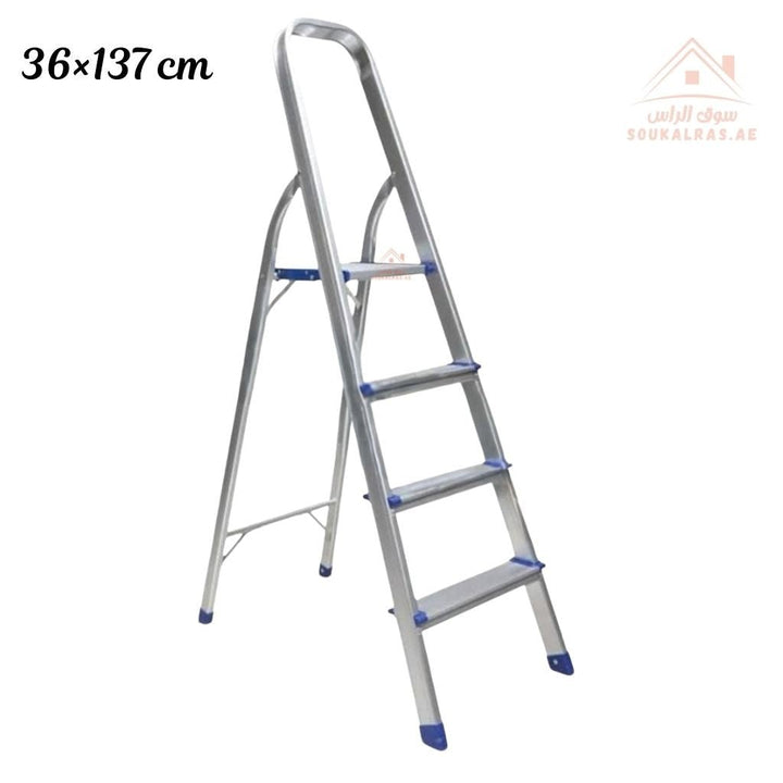 Durable Aluminum Ladder |Available in three sizes | Practical & Safe Design for Home Use - Souk Al Ras