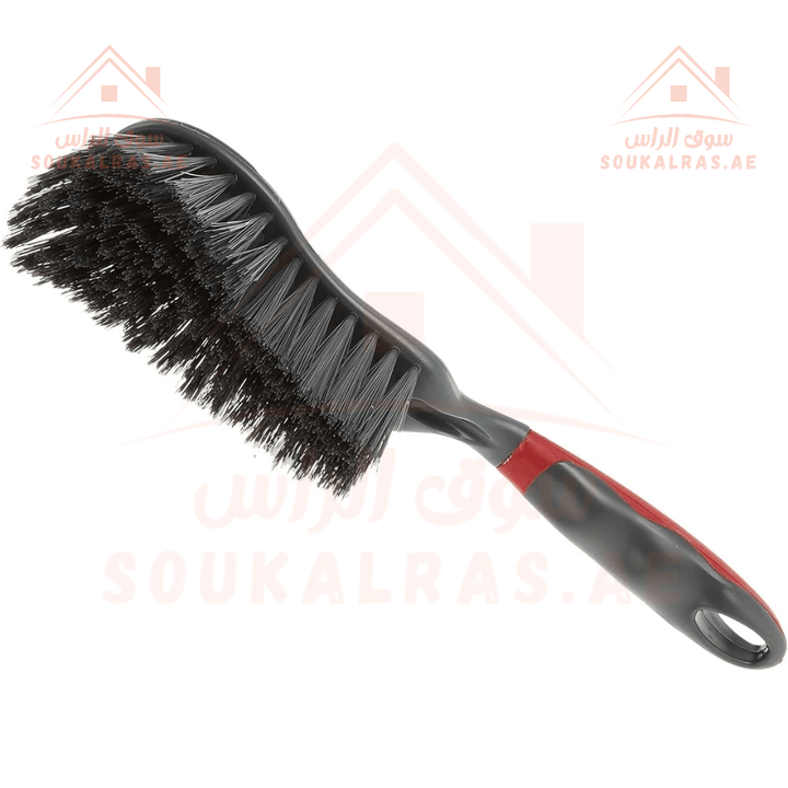 Durable Household Hand Brush for Indoor & Outdoor Cleaning | Red & Grey - Souk Al RasHousehold Cleaning Supplies