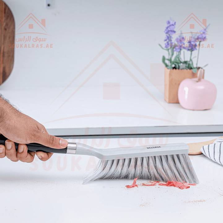 Durable Household Hand Dust Brush | PP & PET Material | Elegant Design - Souk Al RasHousehold