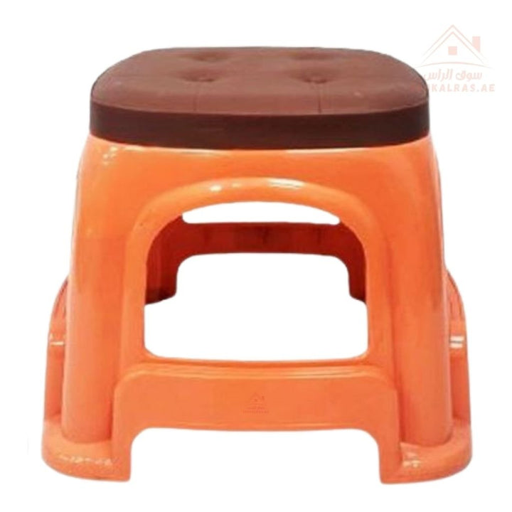 Durable Small Plastic Stool | Multipurpose Seat for Kitchen, Bathroom & Kids | Size 24.5×25×28 cm - Souk Al Ras