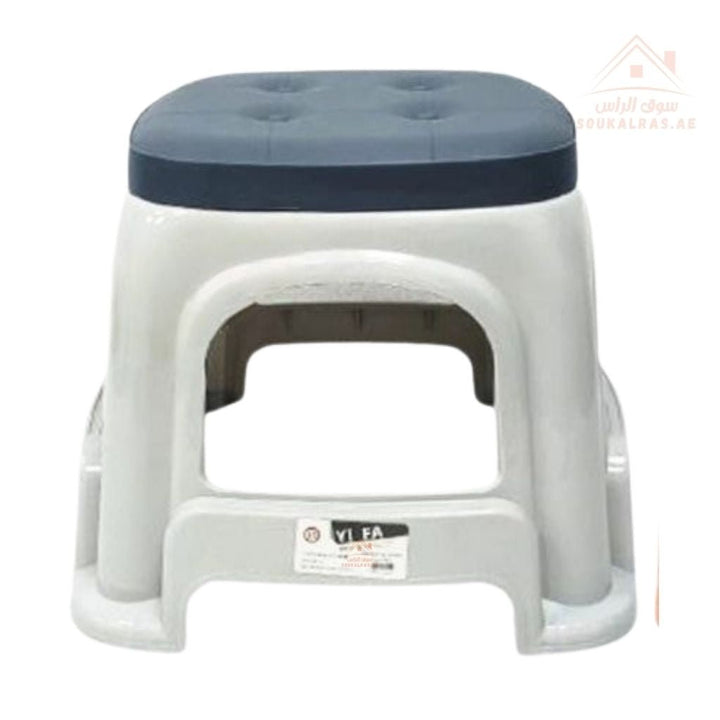 Durable Small Plastic Stool | Multipurpose Seat for Kitchen, Bathroom & Kids | Size 24.5×25×28 cm - Souk Al Ras
