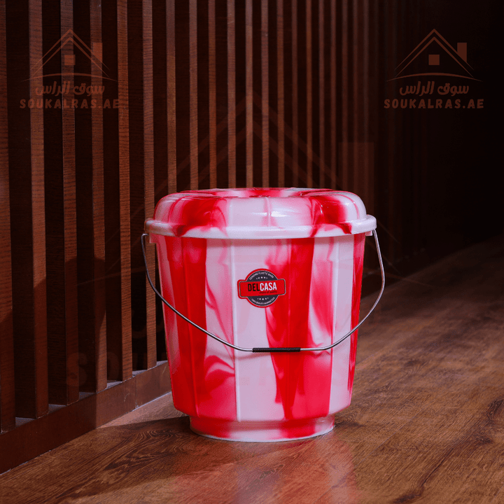 Eco Bucket with Lid - 16 Litre | Durable Plastic Bathroom Bucket - Souk Al RasBathroom Accessories