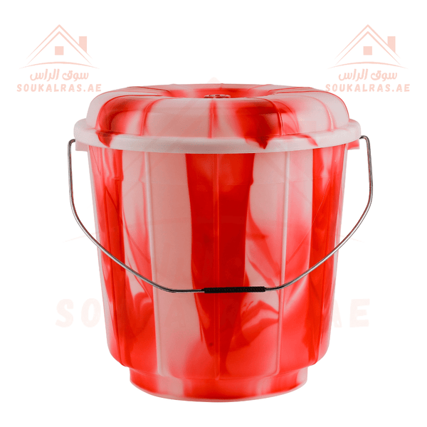 Eco Bucket with Lid - 16 Litre | Durable Plastic Bathroom Bucket - Souk Al RasBathroom Accessories