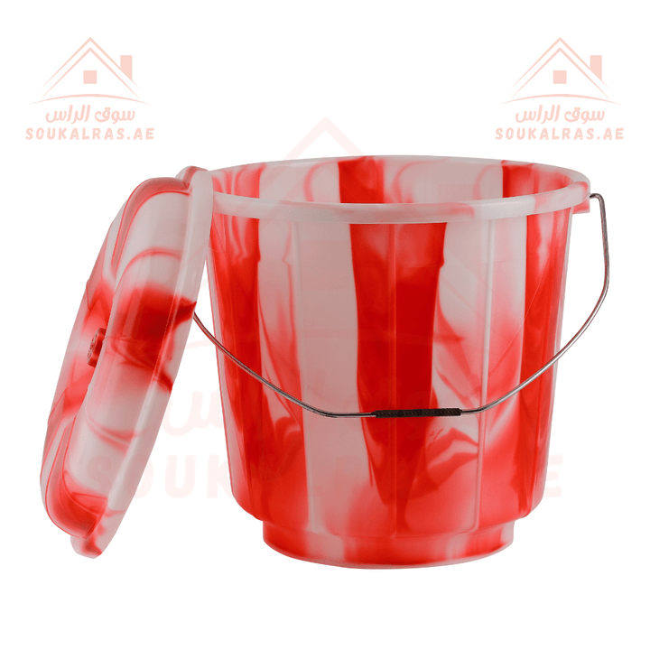 Eco Bucket with Lid - 16 Litre | Durable Plastic Bathroom Bucket - Souk Al RasBathroom Accessories