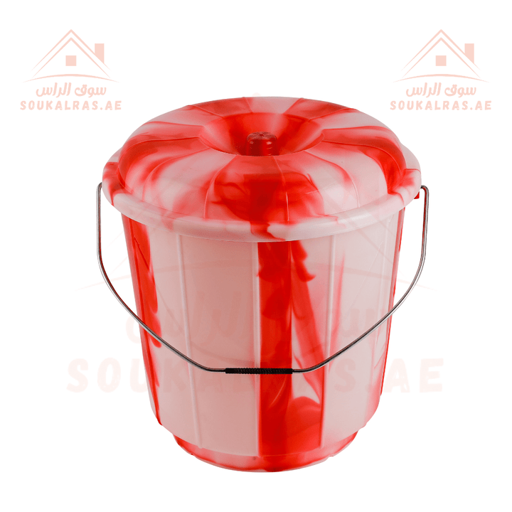 Eco Bucket with Lid - 20 Litre | Durable Plastic Bathroom Bucket - Souk Al RasBathroom Accessories