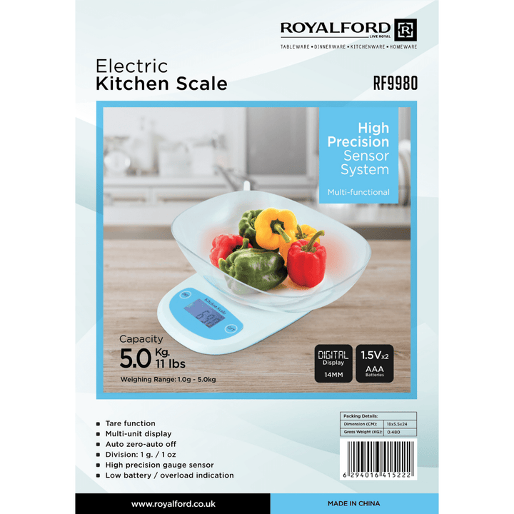 Electric Kitchen Scale - Digital Kitchen Scale with Bowl 5.0Kg - Souk Al RasKitchen Accessories