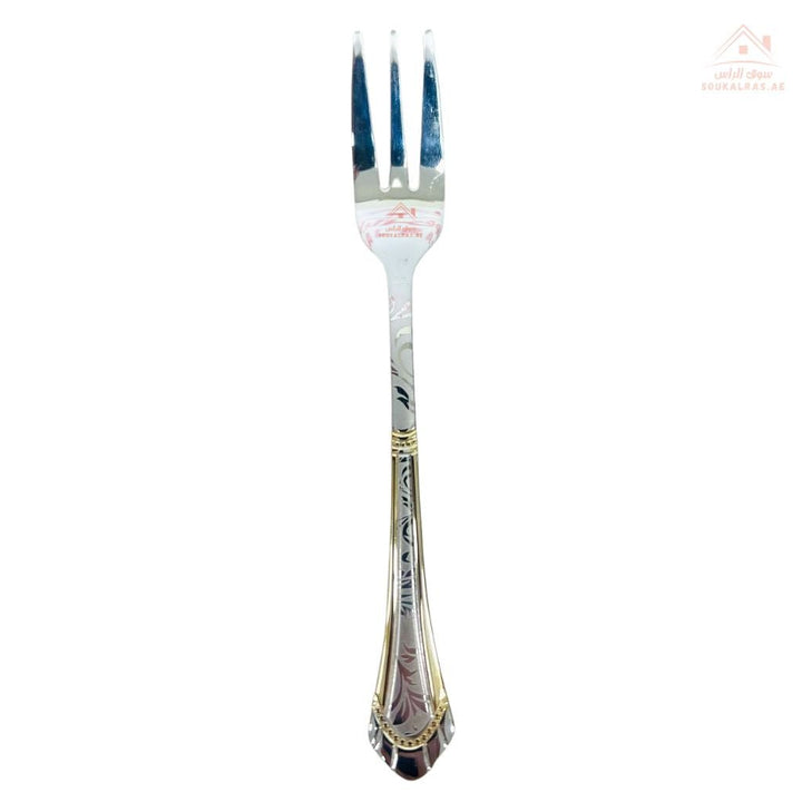 Elegant 18/10 Stainless Steel Table Fork Set of 6 | ideal for everyday dining and formal occasions. - Souk Al Ras
