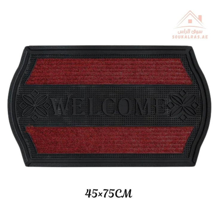 Elegant Door Welcome Door Mat 45×75CM | Durable Design | Mixed Colors, High - quality, durable construction for daily use - Souk Al Ras