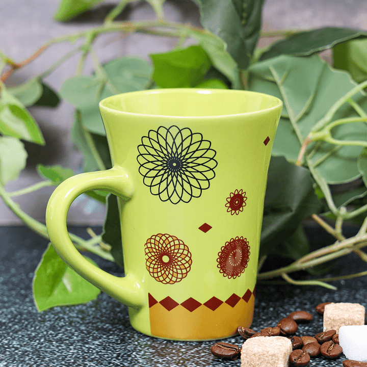 Flower Coffee Mug - Porcelain Mug 27cm - Souk Al RasCups & Mugs