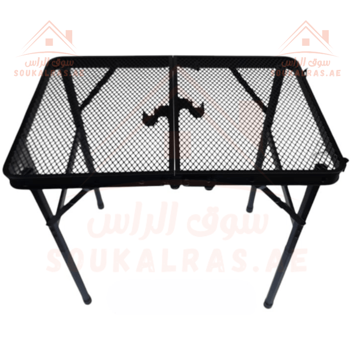 Foldable Full Mesh Table | 42x33 cm Durable Metal Design | Portable & Lightweight - Souk Al Ras