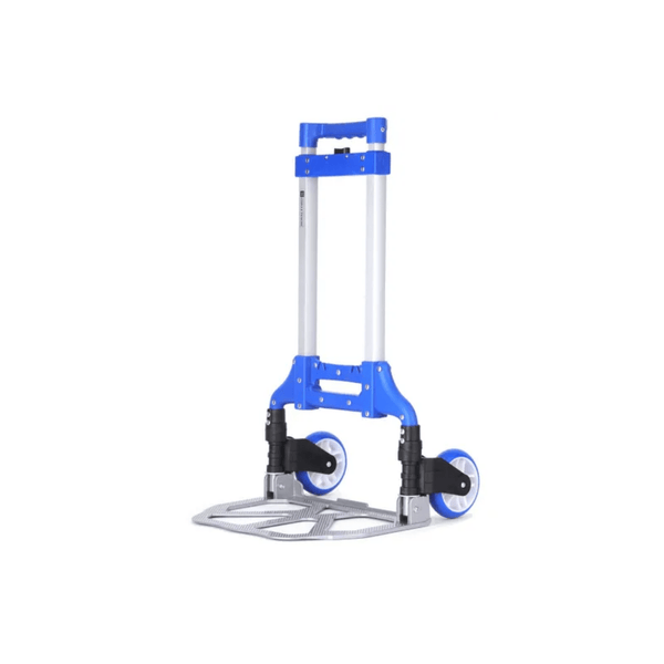 Foldable Hand Truck - Multi - Purpose Utility - Durable Aluminum Pipes 80 KG Capacity - Souk Al RasHousehold