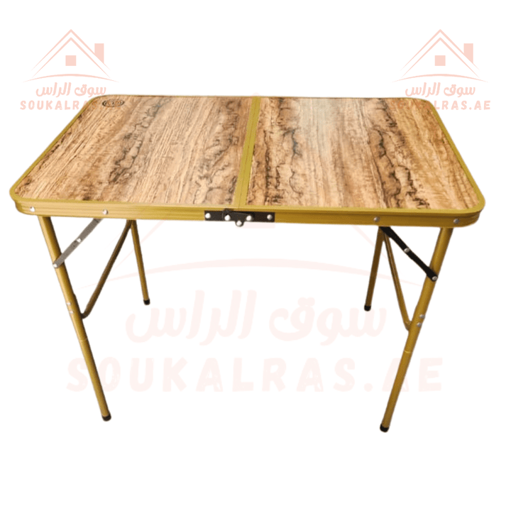 Foldable Wooden - Look Table | 60x90 cm Portable Design | Durable & Lightweight - Souk Al Ras