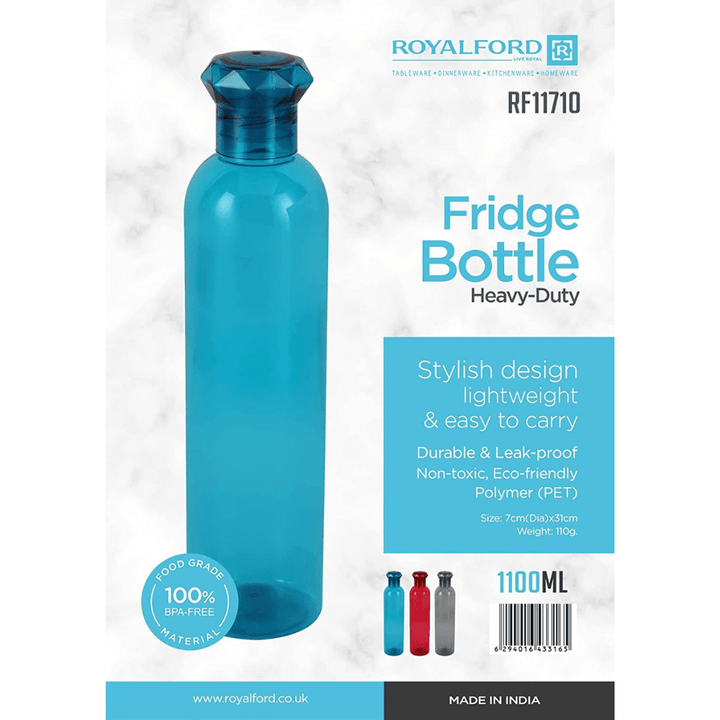 Fridge Bottle - Blue, Leak - Proof, BPA - Free & Eco - Friendly 1100ml - Souk Al RasWater Bottles