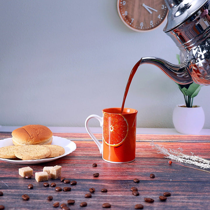 Fruit Decal Mug - Multicolor - Ceramic Mug 300ML - Souk Al RasCups & Mugs