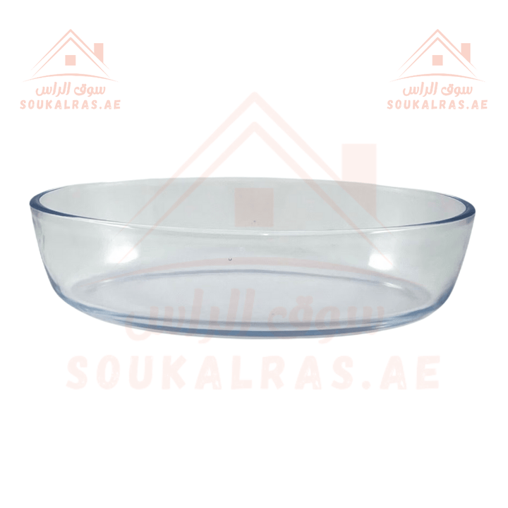 Glass Baking Tray 0.7L Capacity - Heat Resistant | Ideal for Baking and Serving | Durable Glassware - Souk Al Ras