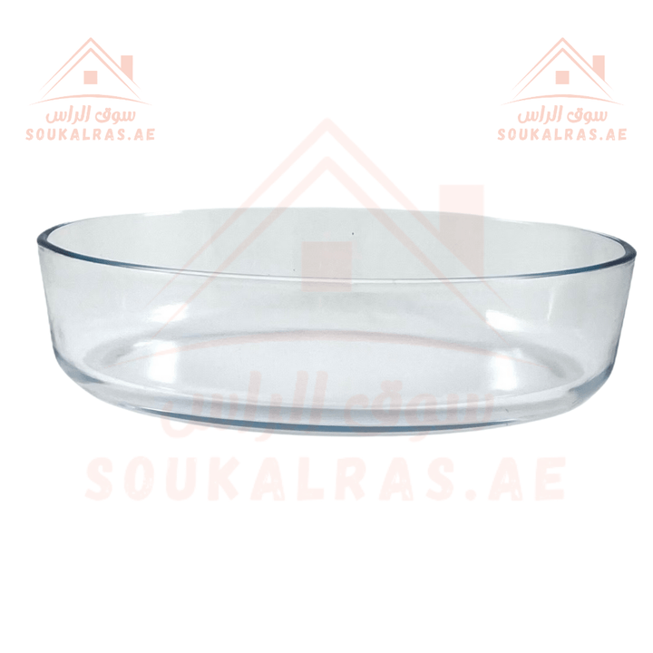 Glass Baking Tray 1.6L Capacity - Heat Resistant | Ideal for Baking and Serving | Durable Glassware - Souk Al Ras