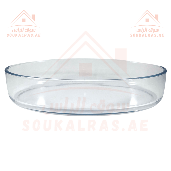 Glass Baking Tray 3.2L Capacity - Heat Resistant | Ideal for Baking and Serving | Durable Glassware - Souk Al Ras