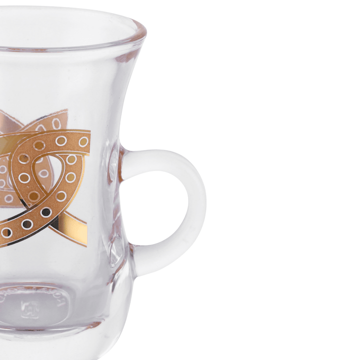 Glass Liwa Royal Istikana - Classic Design 6 Pcs - Souk Al RasCups & Mugs