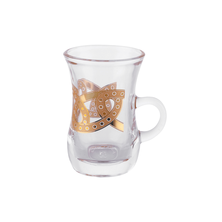 Glass Liwa Royal Istikana - Classic Design 6 Pcs - Souk Al RasCups & Mugs