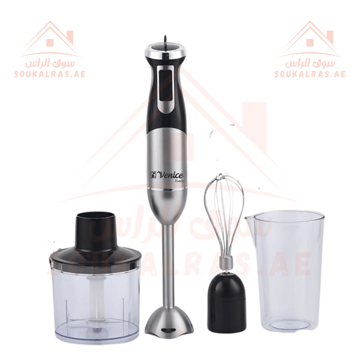 Hand Blender 4 - in - 1, 600W| Multi - Function Kitchen Tool|Durable Stainless Steel Blades - Souk Al Ras