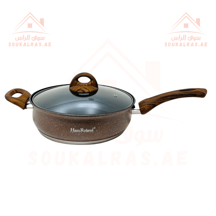 HausRoland 15 - Piece Granite Cookware Set | German Design | Premium Kitchenware | Stainless Steel Interior - Souk Al Ras