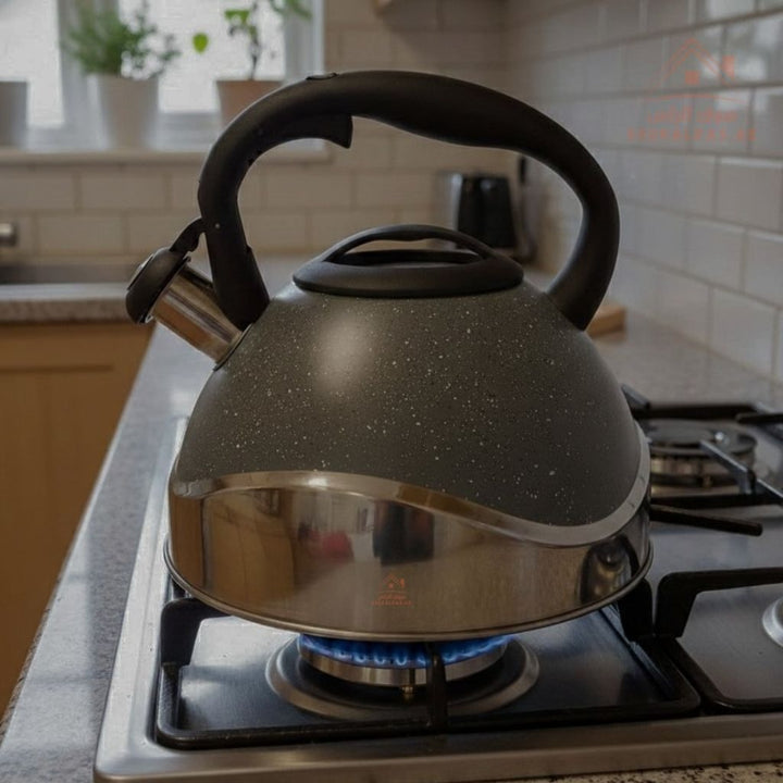 HausRoland 3.0L Stainless Steel Whistling Kettle | Heat - Resistant Handle | Large Capacity - Souk Al Ras