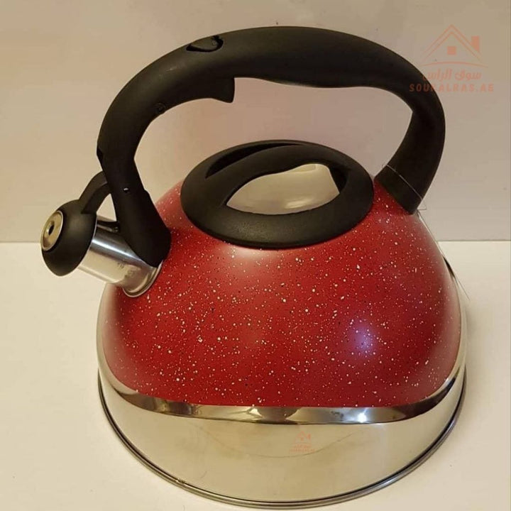 HausRoland 3.0L Stainless Steel Whistling Kettle | Heat - Resistant Handle | Large Capacity - Souk Al Ras