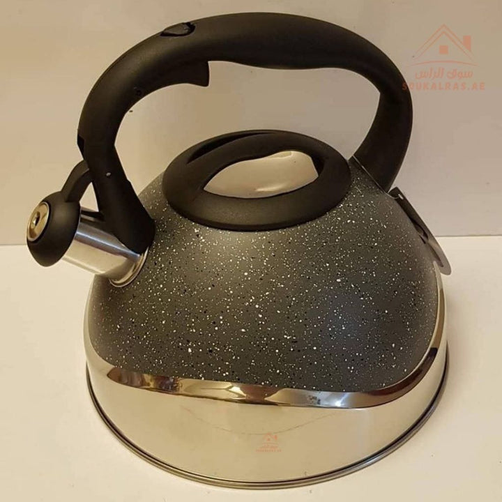 HausRoland 3.0L Stainless Steel Whistling Kettle | Heat - Resistant Handle | Large Capacity - Souk Al Ras