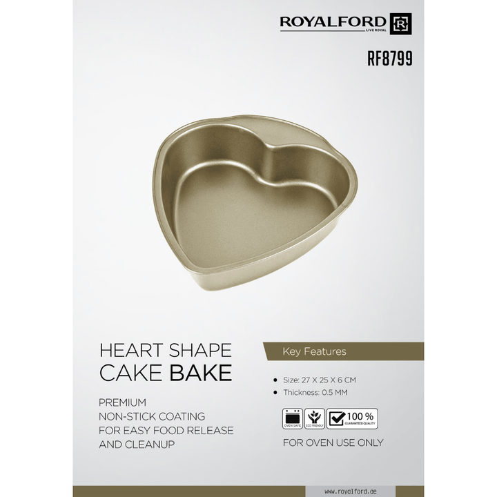 Heart Shape Cake Baking Tin - Non - Stick - Souk Al RasBakeware