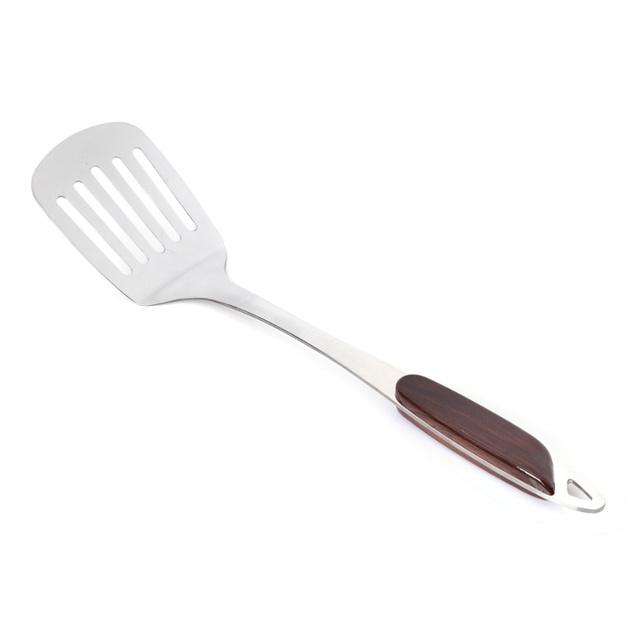 Highly Durable Stainless Steel Slotted Turner with Long Handle|high - quality. - Souk Al RasSpatulas Whisks & Turning Spoons