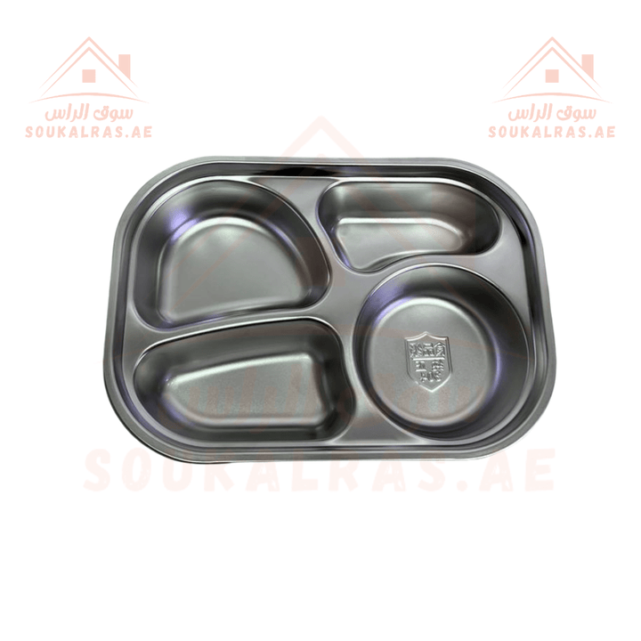 HTH Stainless Steel Lunch Box with Compartments & Utensil Storage - Premuim Quality - Souk Al Ras