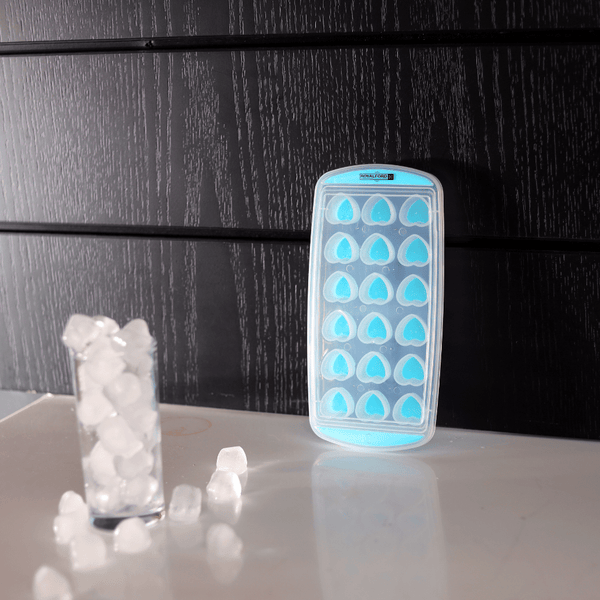 Ice Tray With Lid - 18 Cubes Ice Blue Tray - Souk Al RasKitchen Accessories