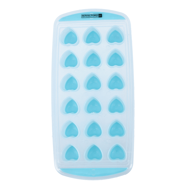 Ice Tray With Lid - 18 Cubes Ice Blue Tray - Souk Al RasKitchen Accessories