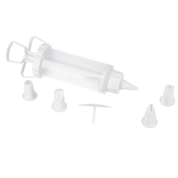 Icing Syringe With Nozzles, 5 Pcs - Cake Decorating Essentials - Souk Al RasBakeware