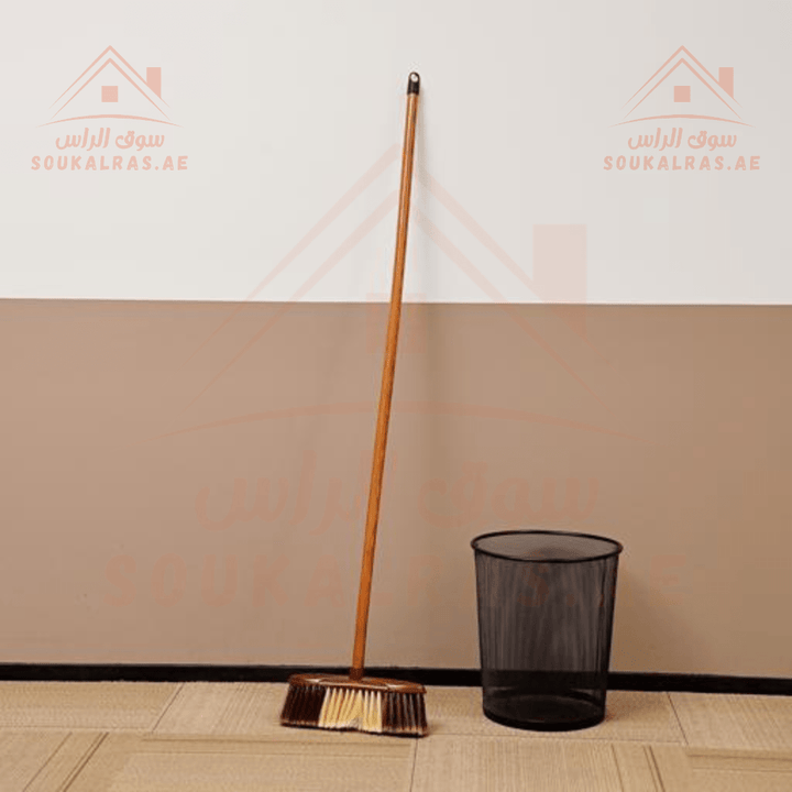 Indoor Sweeping Broom with 1.2M Wooden Handle | Perfect for Hard Floors - Souk Al RasHousehold Cleaning Supplies